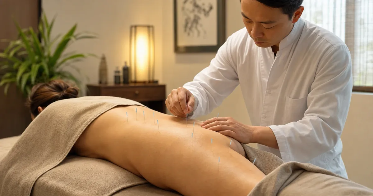 ฝังเข็มรักษาอาการปวดร้าวลงขา (Sciatica)